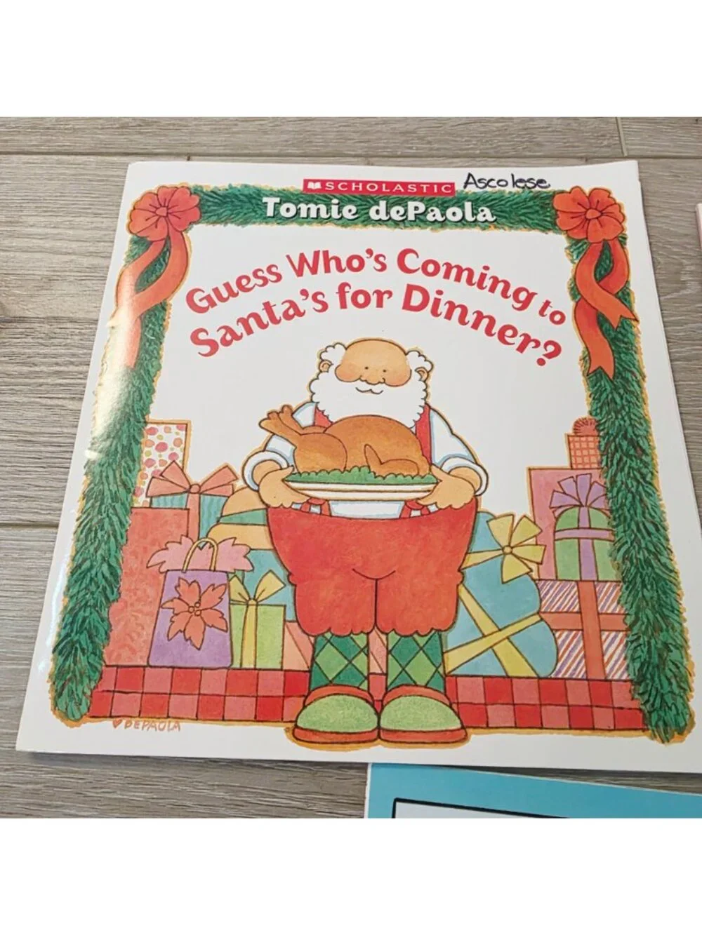 3 Vtg Tomie De Paola Kid Books Popcorn Kids Cat Guess Who's Santa's for Dinner